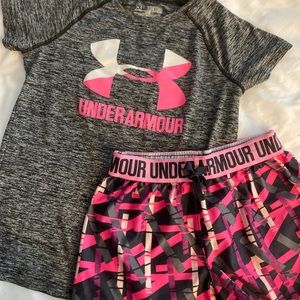 Youth Under Armour shorts set